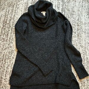 DKNY cowl neck Sweater in Charcoal.